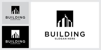 Building idea logo design template vector