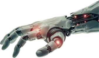 Advanced Robotic Arm with Artificial Hand png