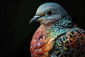 Spotted Dove Standing in studio photo