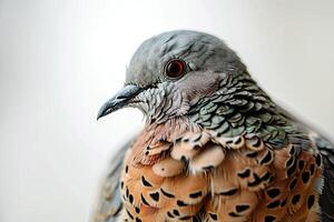 Spotted Dove Standing in studio photo