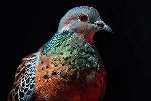 Spotted Dove Standing in studio photo