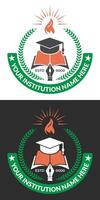 School logo design template and customizable education logo ideas vector