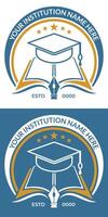 Education logo design template for school and organization vector