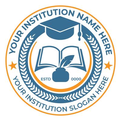 School logo design template and customizable education logo ideas