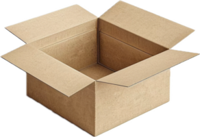 Empty Open Cardboard Box for Packing. png