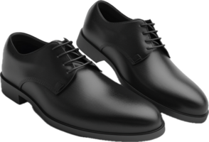 Classic Black Leather Dress Shoes. png