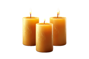 três queimando velas dentro uma linha. png