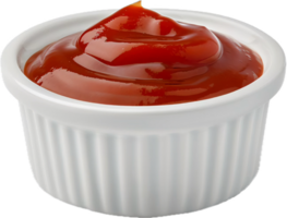 små vit skål av ketchup. png