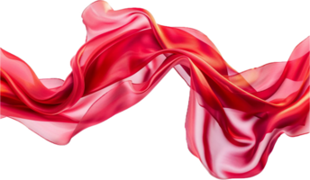 Flowing Red Silk Ribbon. png