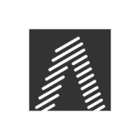 Letter A design element idea with creative concept vector