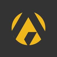 Letter A design element idea with creative concept vector