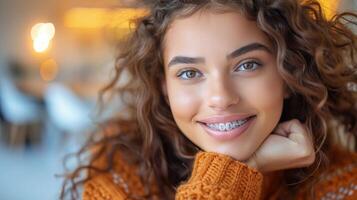 Person Wearing Sweater Close Up photo