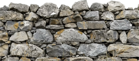 Weathered Stone Wall with Moss. png