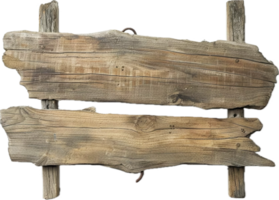 Rustic Wooden Signpost. png