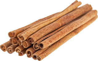 Stack of Dried Cinnamon Sticks. png