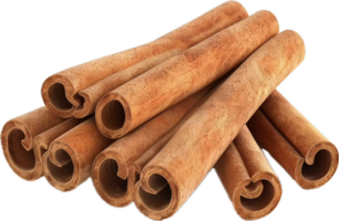 Stack of Dried Cinnamon Sticks. png