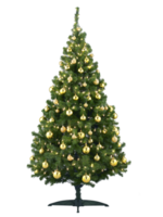 versierd Kerstmis boom, transparant achtergrond png