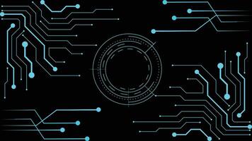 Artificial intelligence, cyber-circuits, future technology concepts, background vector