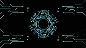 Artificial intelligence, cyber-circuits, future technology concepts, background vector