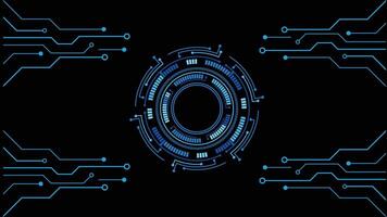 Artificial intelligence, cyber-circuits, future technology concepts, background vector