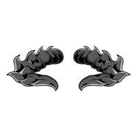 Devil Horns for graphic resources vector