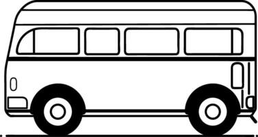 school bus drawing easy vector
