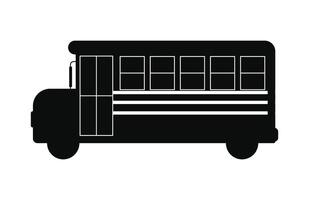school bus silhouette clip art vector