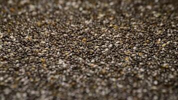 Chia seeds food rotating video