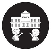 back to school icon vector