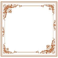 Vintage Decorative frames with borders with White Background vector