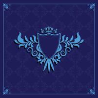 Royal Decorative vintage frames with borders Dark Background vector