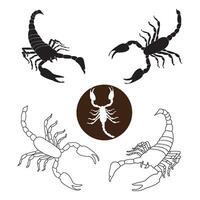 scorpion icon design vector