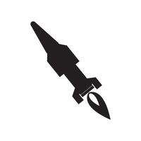 long-range missile icon vector