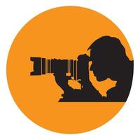 photographer icon design vector