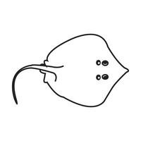 stingray icon design vector