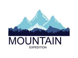 logotipo de expedición de montaña vector