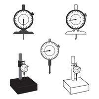Dial indicator icon vector