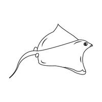 stingray icon design vector