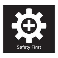 Safety first icon vector