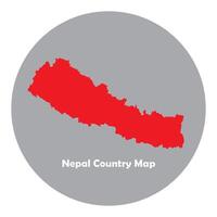 nepal map design vector