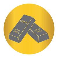 gold bar icon vector