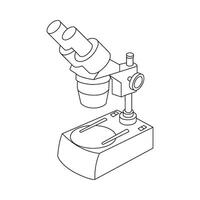 Microscope icon design vector
