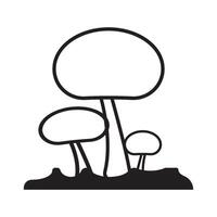 mushroom logo design vector