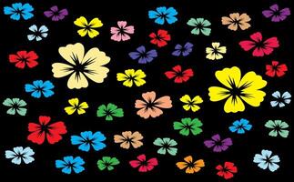 abstract shapes colorful flower pattern, element of flower vector