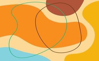abstract backgrounds. Hand drawn various shapes and doodle objects. Contemporary modern trendy design illustrations. Every background is isolated. Pastel and colorful vector