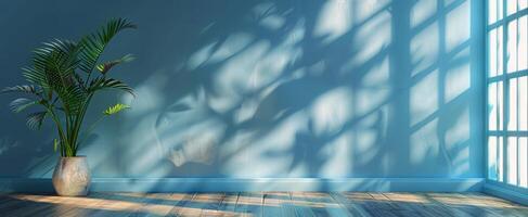 Potted Plant on Wooden Floor photo