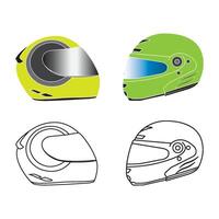 helmet icon design vector