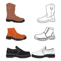 safety shoes icon vector