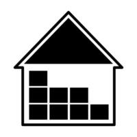 Warehouse icon on white background. vector