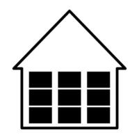 Warehouse icon on white background. vector